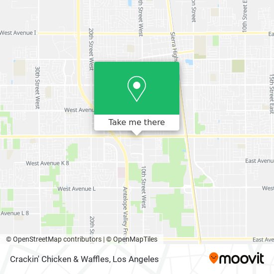 Crackin' Chicken & Waffles map