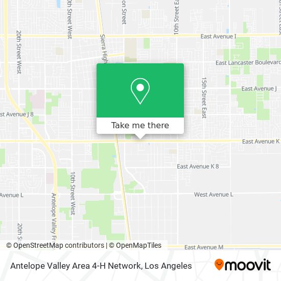 Antelope Valley Area 4-H Network map