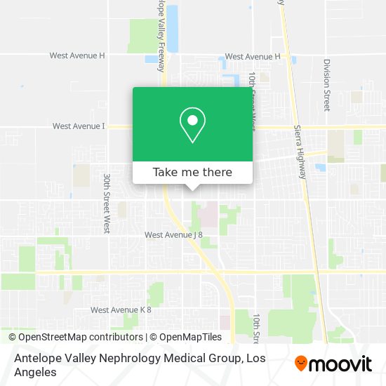 Antelope Valley Nephrology Medical Group map