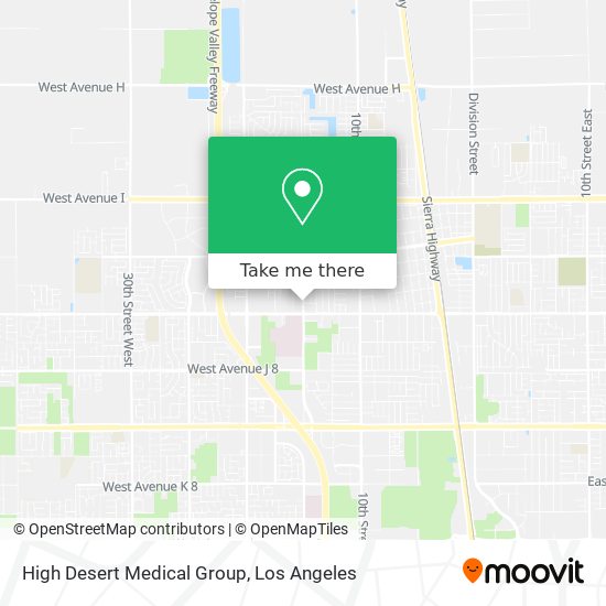 Mapa de High Desert Medical Group