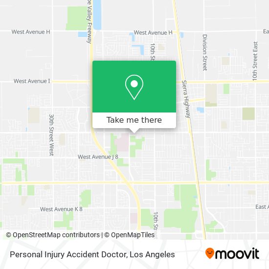 Personal Injury Accident Doctor map