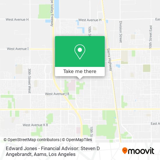 Mapa de Edward Jones - Financial Advisor: Steven D Angebrandt, Aams