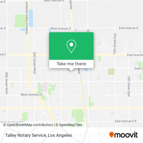 Mapa de Talley Notary Service