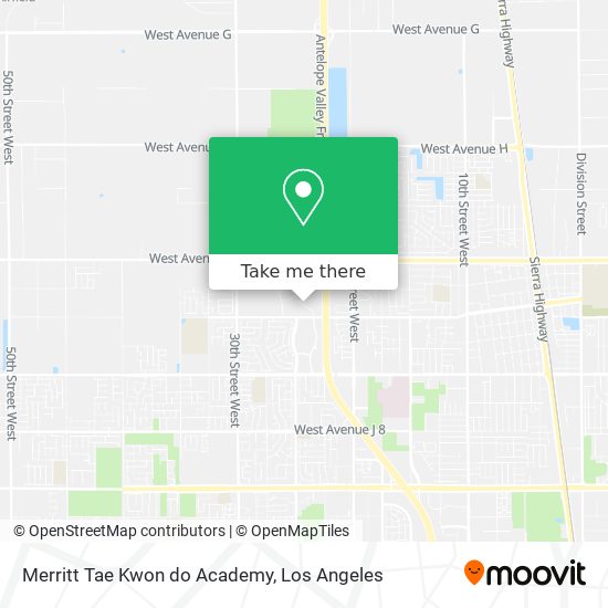 Mapa de Merritt Tae Kwon do Academy