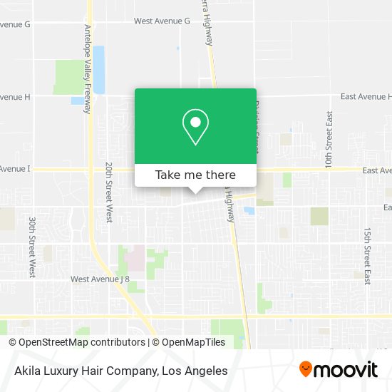 Mapa de Akila Luxury Hair Company