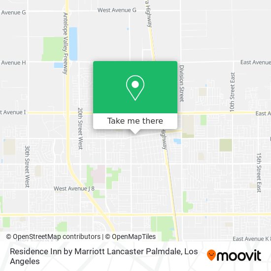 Mapa de Residence Inn by Marriott Lancaster Palmdale