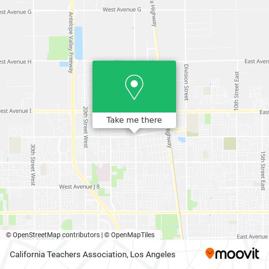 California Teachers Association map