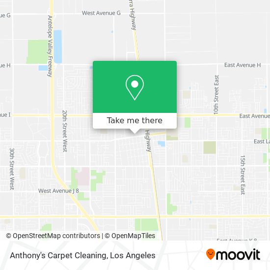 Mapa de Anthony's Carpet Cleaning