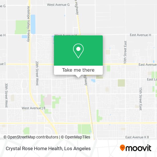 Crystal Rose Home Health map