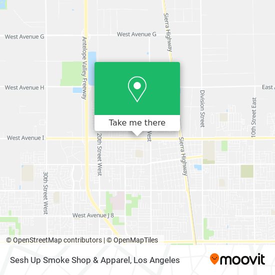 Mapa de Sesh Up Smoke Shop & Apparel
