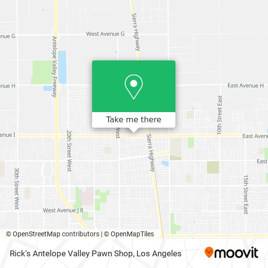 Rick's Antelope Valley Pawn Shop map