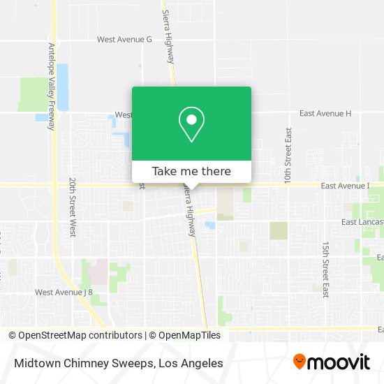 Midtown Chimney Sweeps map