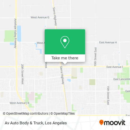 Av Auto Body & Truck map