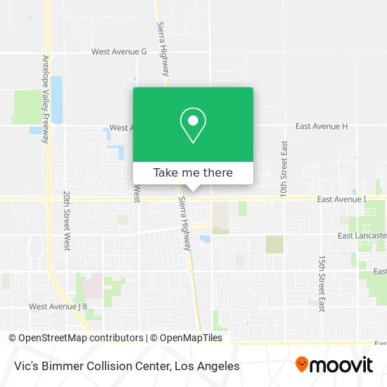 Vic's Bimmer Collision Center map