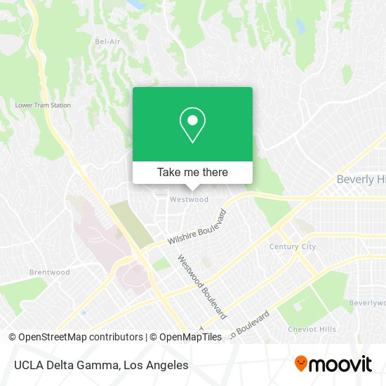UCLA Delta Gamma map