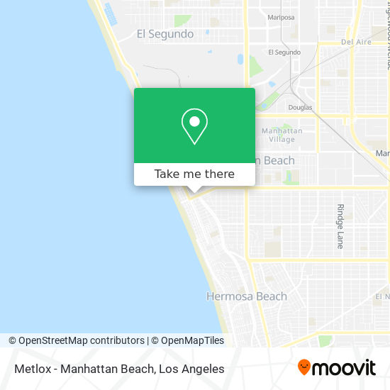 Metlox - Manhattan Beach map