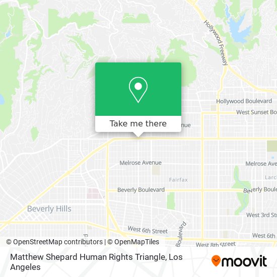 Matthew Shepard Human Rights Triangle map