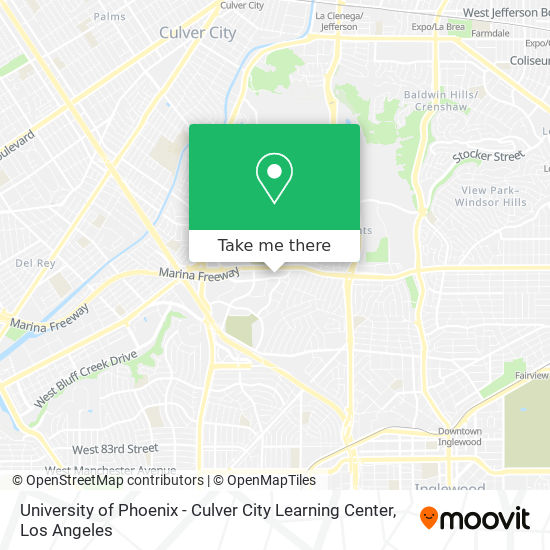University of Phoenix - Culver City Learning Center map