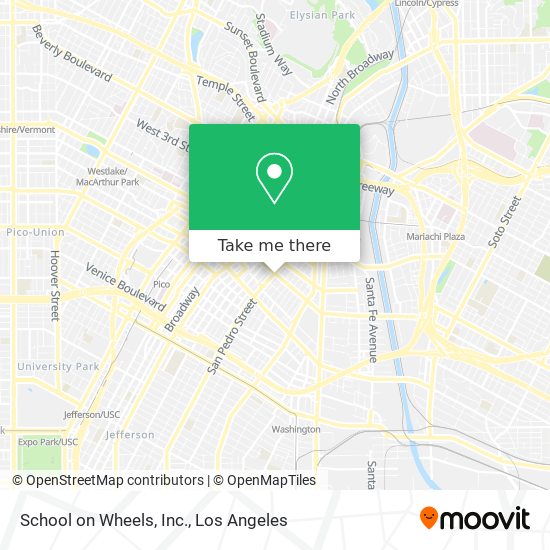 Mapa de School on Wheels, Inc.