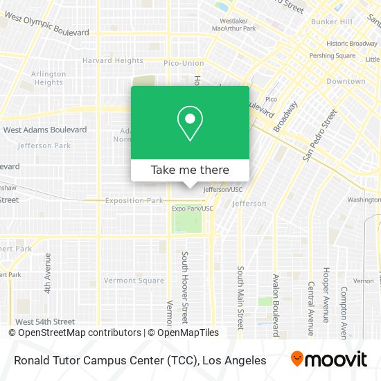 Mapa de Ronald Tutor Campus Center (TCC)