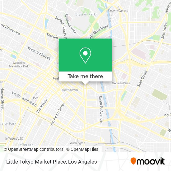 Mapa de Little Tokyo Market Place