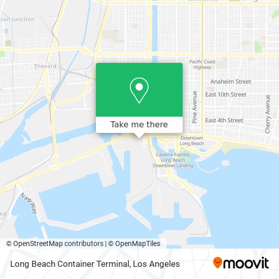 Long Beach Container Terminal map