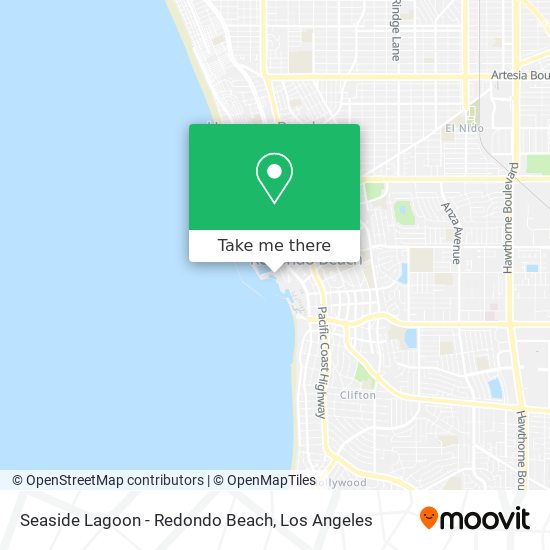 Mapa de Seaside Lagoon - Redondo Beach