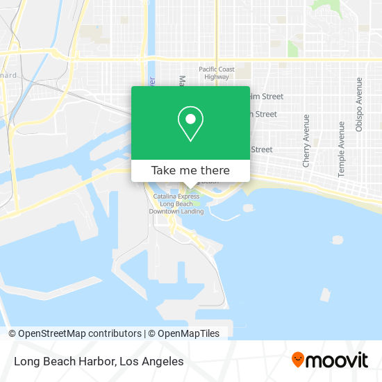 Mapa de Long Beach Harbor