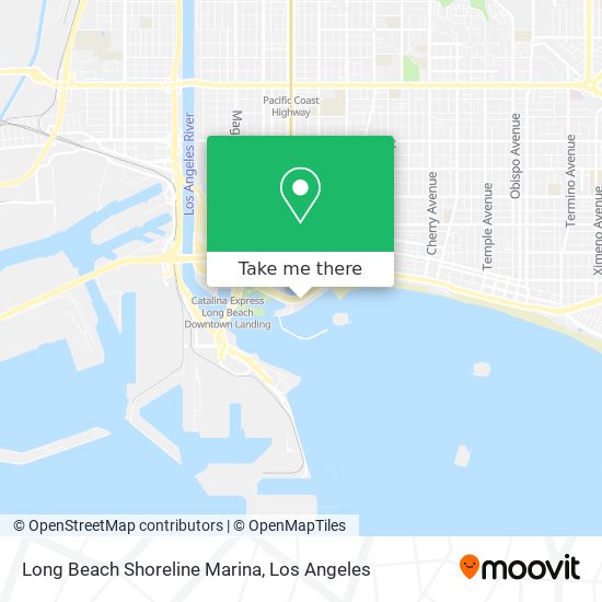 Mapa de Long Beach Shoreline Marina