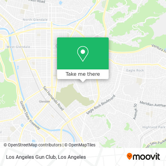 Los Angeles Gun Club map
