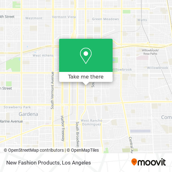 New Fashion Products map