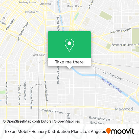 Exxon Mobil - Refinery Distribution Plant map
