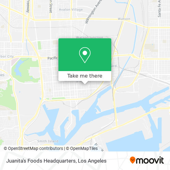 Juanita's Foods Headquarters map