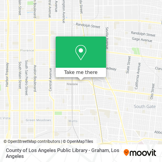 County of Los Angeles Public Library - Graham map