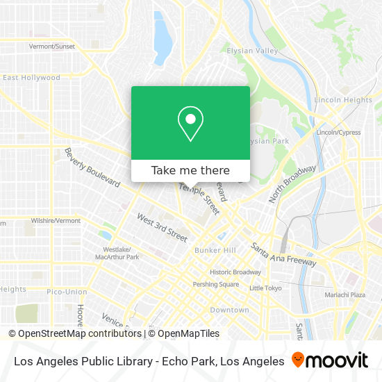 Los Angeles Public Library - Echo Park map