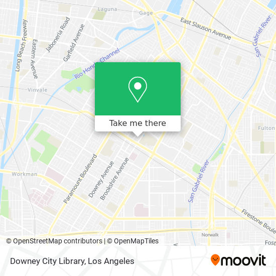 Downey City Library map