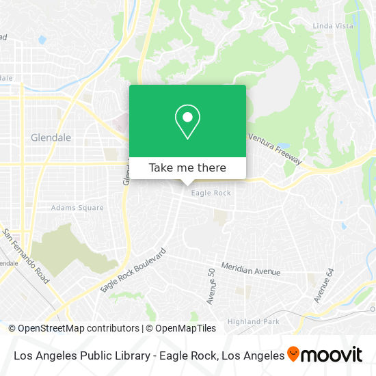 Los Angeles Public Library - Eagle Rock map