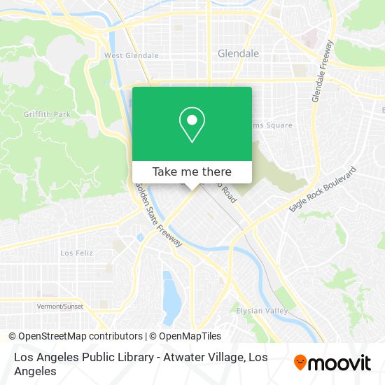 Mapa de Los Angeles Public Library - Atwater Village