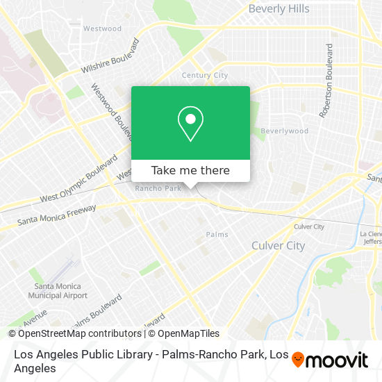 Los Angeles Public Library - Palms-Rancho Park map