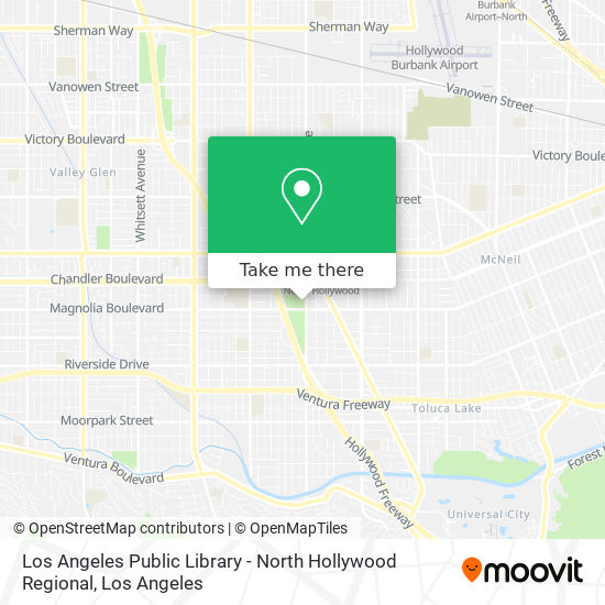 Los Angeles Public Library - North Hollywood Regional map
