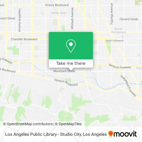 Los Angeles Public Library - Studio City map