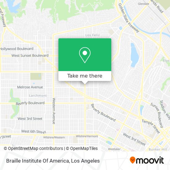 Mapa de Braille Institute Of America