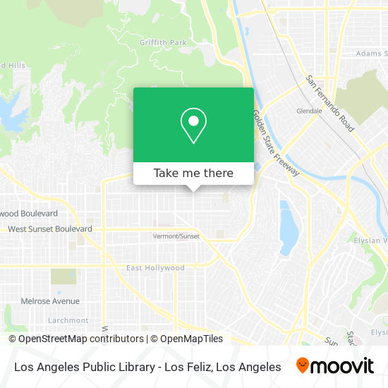 Los Angeles Public Library - Los Feliz map