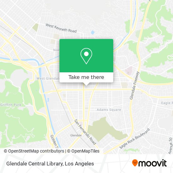 Glendale Central Library map