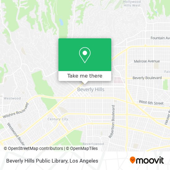 Mapa de Beverly Hills Public Library