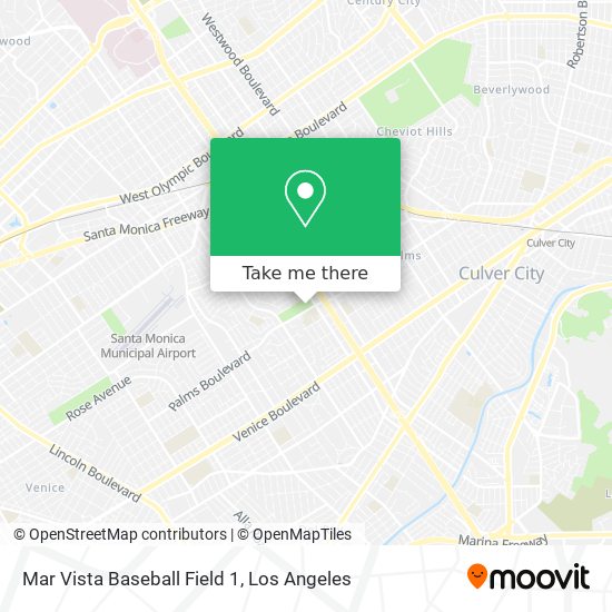 Mapa de Mar Vista Baseball Field 1