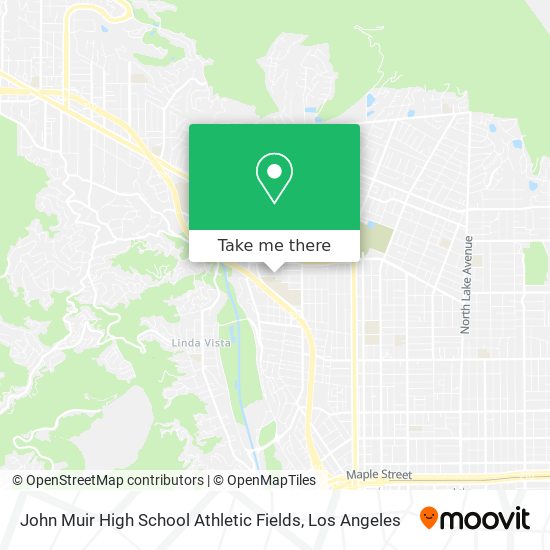 John Muir High School Athletic Fields map
