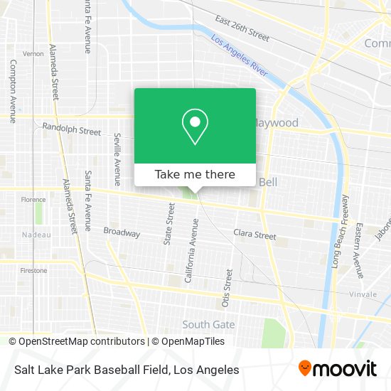 Mapa de Salt Lake Park Baseball Field