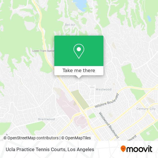 Ucla Practice Tennis Courts map