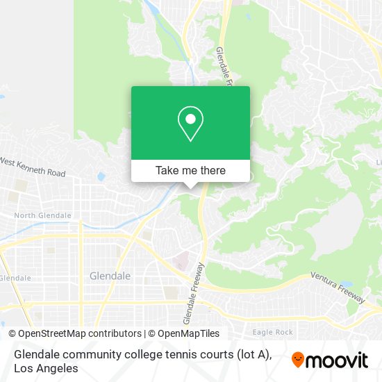 Glendale community college tennis courts (lot A) map